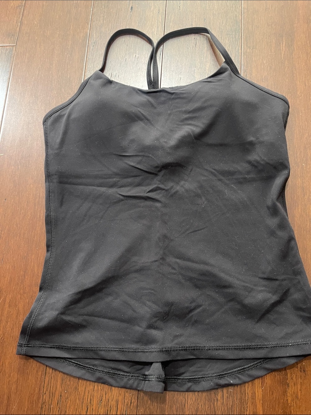 Women’s Black Double-Strap Camisole Tank Top